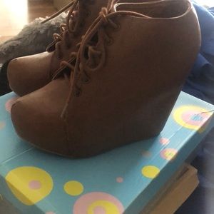 Brown booties